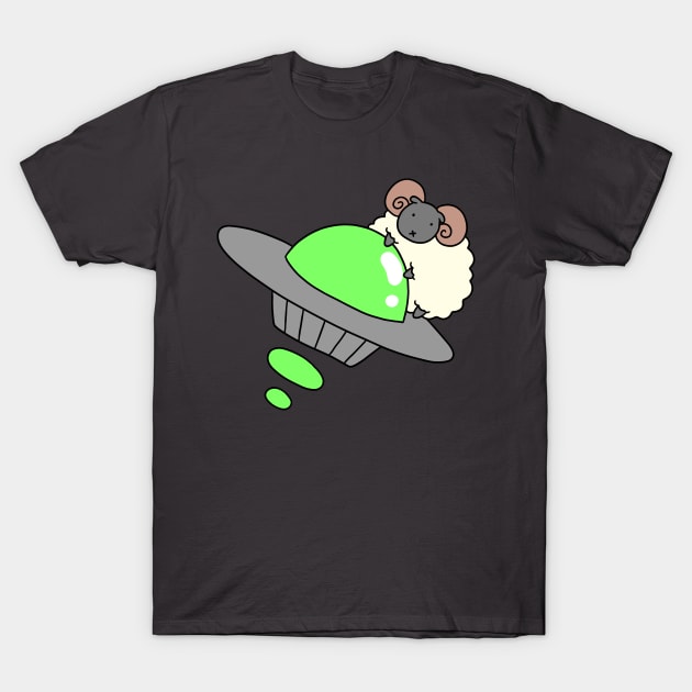 UFO Ram T-Shirt by saradaboru